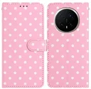 Honor Magic 8 Pro Hoesje Portemonnee Book Case Polka Dot Roze