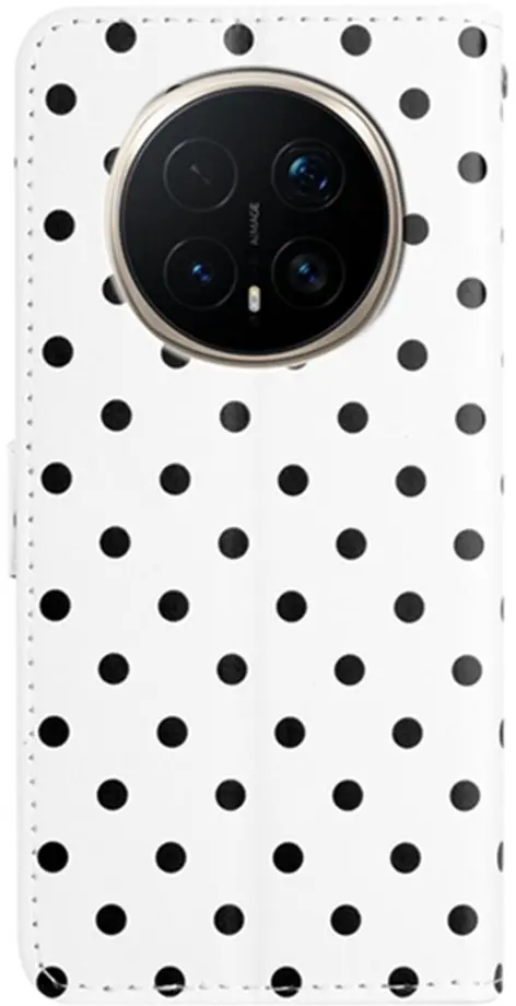 Honor Magic 8 Pro Hoesje Portemonnee Book Case Polka Dot Wit afbeelding 7