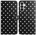 Samsung Galaxy A27 Hoesje Portemonnee Book Case Polka Dot Zwart