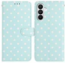 Samsung Galaxy A27 Hoesje Portemonnee Book Case Polka Dot Blauw