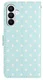 Samsung Galaxy A27 Hoesje Portemonnee Book Case Polka Dot Blauw afbeelding 6