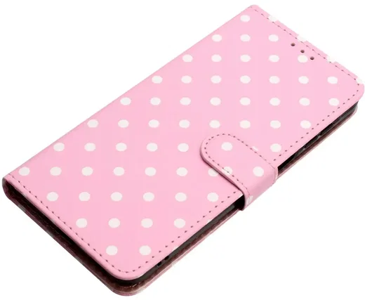 Samsung  Galaxy A27 Hoesje Portemonnee Book Case Polka Dot Roze afbeelding 9