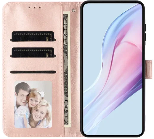 Samsung  Galaxy A27 Hoesje Portemonnee Book Case Polka Dot Roze afbeelding 11