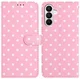 Samsung  Galaxy A27 Hoesje Portemonnee Book Case Polka Dot Roze afbeelding 1