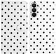 Samsung Galaxy A27 Hoesje Portemonnee Book Case Polka Dot Wit