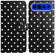 Google Pixel 11 Pro XL Hoesje Portemonnee Book Case Polka Dot Zwart afbeelding 1