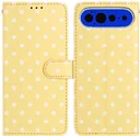 Google Pixel 11 Pro XL Hoesje Portemonnee Book Case Polka Dot Geel
