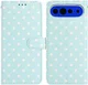 Google Pixel 11 Pro XL Hoesje Portemonnee Book Case Polka Dot Blauw