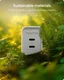 Mophie 70W Power Adapter met 2x USB-C Poort Wit afbeelding 4