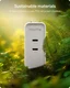 Mophie 100W Power Adapter met 2x USB-C Poort Wit afbeelding 4