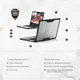 UAG Pylo MacBook Pro 14 Inch (M5/M4/M3 Max & Pro) Hoes Clear Ice afbeelding 4
