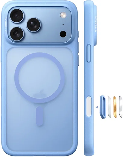 TORRAS Guardian-Mag Apple iPhone 18 Pro Hoesje MagSafe Blauw afbeelding 1