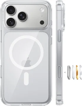 TORRAS Guardian-Mag Apple iPhone 18 Pro Hoesje MagSafe Transparant