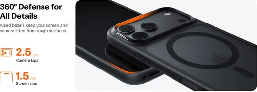 TORRAS Guardian-Mag Apple iPhone 18 Pro Hoesje MagSafe Zwart afbeelding 8