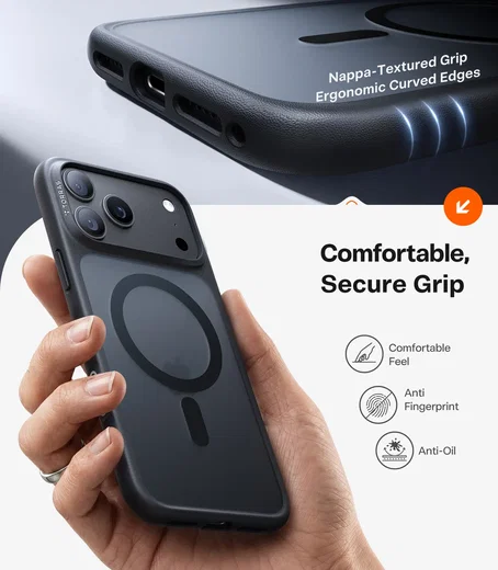 TORRAS Guardian-Mag Apple iPhone 18 Pro Hoesje MagSafe Zwart afbeelding 2