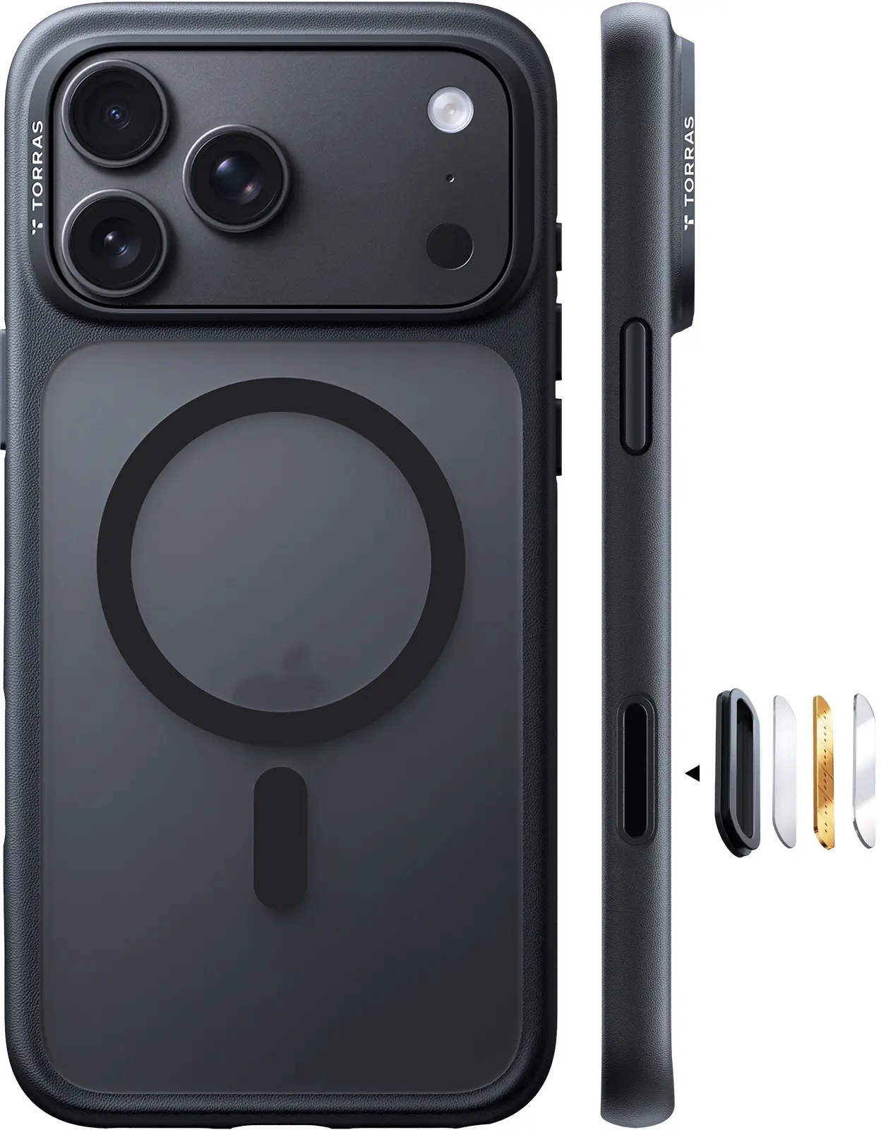 TORRAS Guardian-Mag Apple iPhone 18 Pro Max Hoesje MagSafe Zwart afbeelding 1