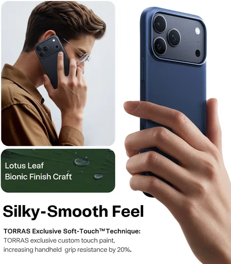 TORRAS Origin Fit Mag Apple iPhone 18 Pro Max / 17 Pro Max Hoesje MagSafe Blauw afbeelding 4