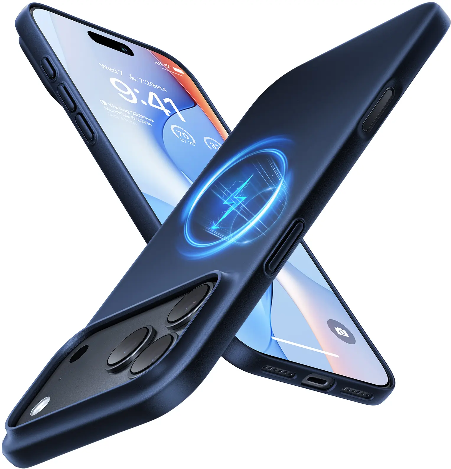 TORRAS Origin Fit Mag Apple iPhone 18 Pro Max / 17 Pro Max Hoesje MagSafe Blauw afbeelding 1