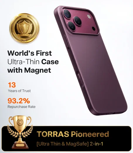 TORRAS Origin Fit Mag Apple iPhone 18 Pro Max / 17 Pro Max Hoesje MagSafe Paars afbeelding 7