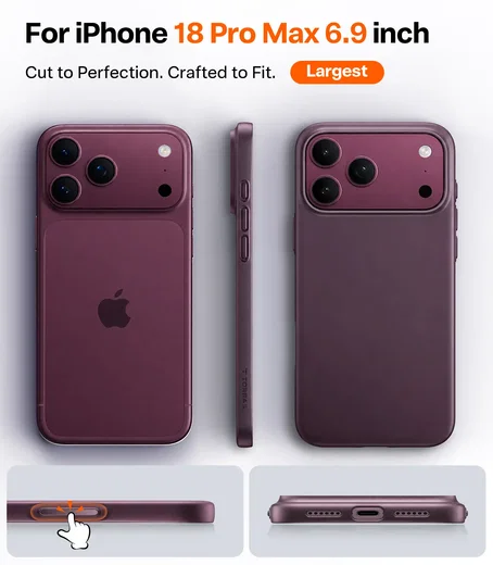 TORRAS Origin Fit Mag Apple iPhone 18 Pro Max / 17 Pro Max Hoesje MagSafe Paars afbeelding 6