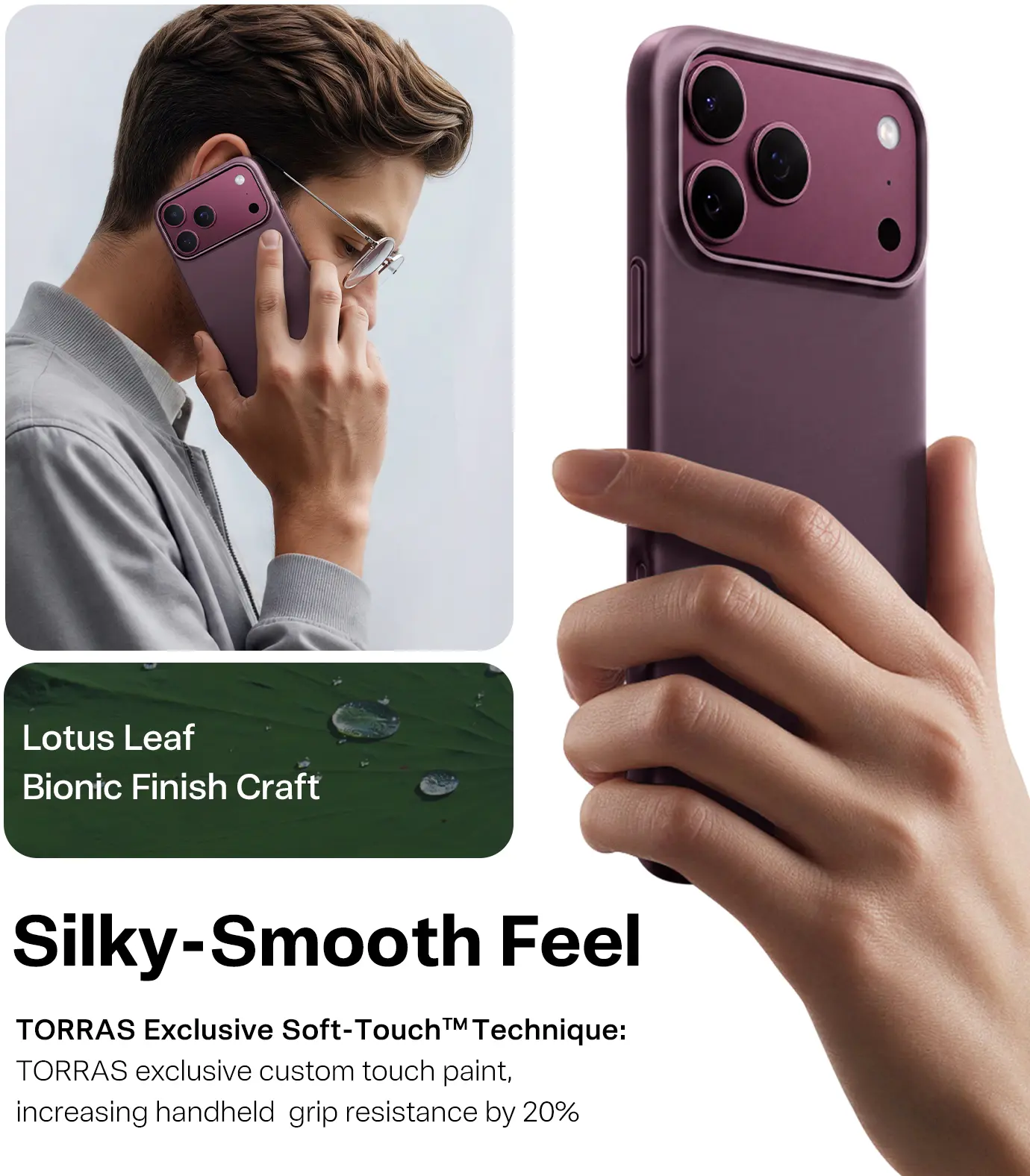 TORRAS Origin Fit Mag Apple iPhone 18 Pro Max / 17 Pro Max Hoesje MagSafe Paars afbeelding 4