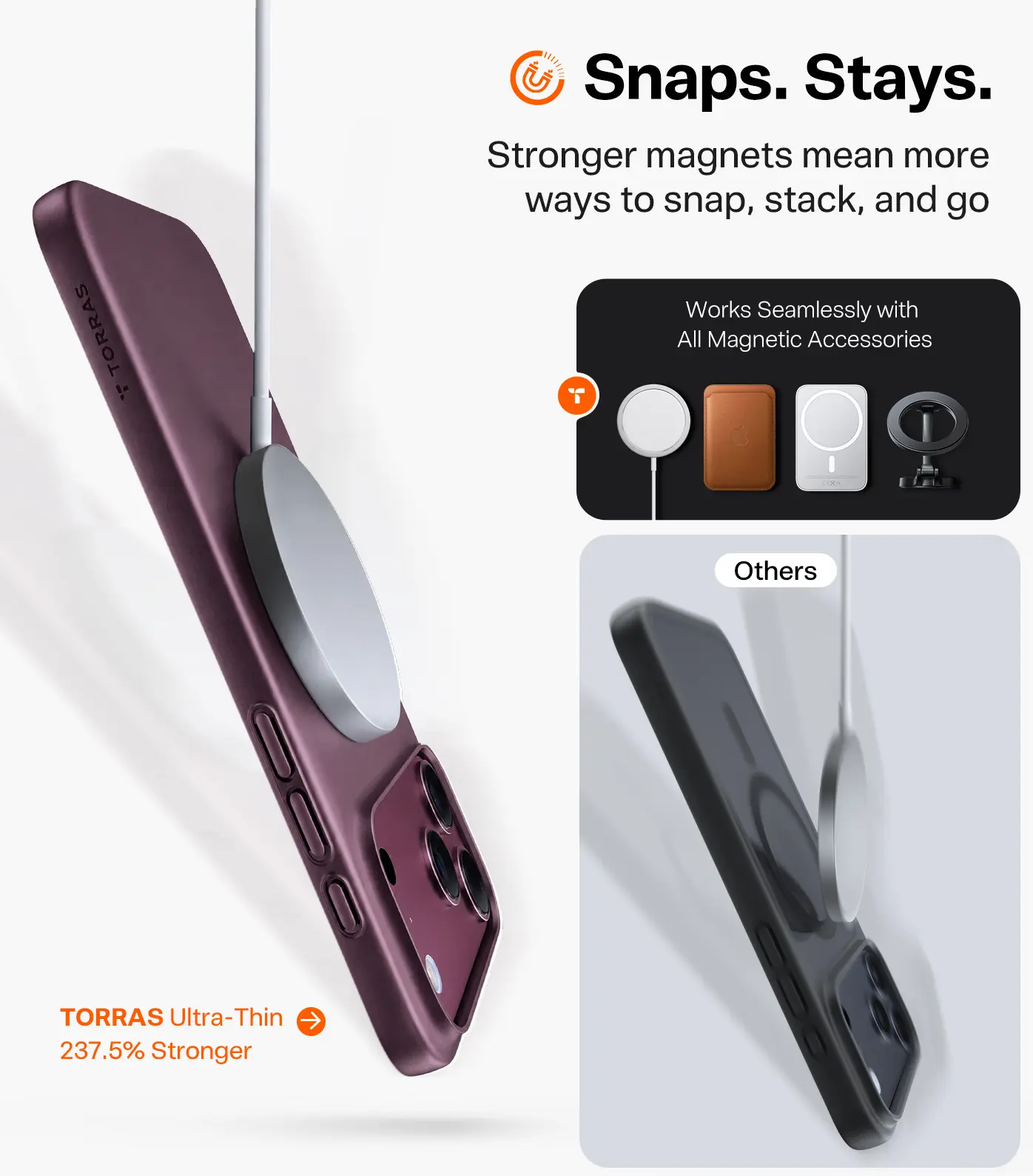 TORRAS Origin Fit Mag Apple iPhone 18 Pro Max / 17 Pro Max Hoesje MagSafe Paars afbeelding 3
