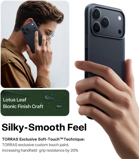 TORRAS Origin Fit Mag Apple iPhone 18 Pro Max / 17 Pro Max Hoesje MagSafe Zwart afbeelding 4