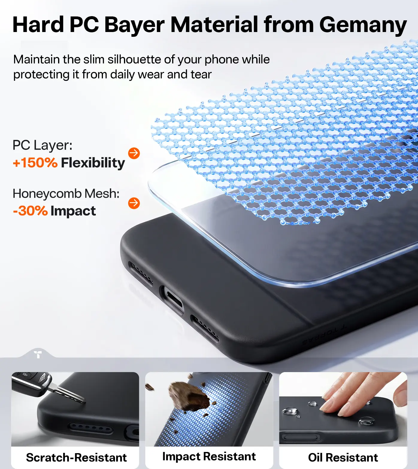 TORRAS Origin Fit Mag Apple iPhone 18 Pro Max / 17 Pro Max Hoesje MagSafe Zwart afbeelding 5
