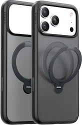 TORRAS Ostand Q3 Spin iPhone 18 Pro Max / 17 Pro Max Hoesje MagSafe Zwart afbeelding