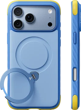 TORRAS Ostand Q3 Rugg iPhone 18 Pro / 17 Pro Hoesje MagSafe Kickstand Blauw