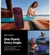 TORRAS Ostand Q3 Air iPhone 18 Pro / 17 Pro Hoesje MagSafe Kickstand Burgundy afbeelding 7