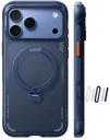 TORRAS Ostand Q3 Air iPhone 18 Pro Hoesje MagSafe 360° Kickstand Donker Blauw