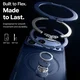 TORRAS Ostand Q3 Air iPhone 18 Pro Hoesje MagSafe 360° Kickstand Donker Blauw afbeelding 3