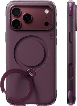 TORRAS Q3 Air Essential Apple iPhone 18 Pro Hoesje MagSafe 360° Kickstand Paars