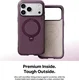 TORRAS Q3 Air Essential Apple iPhone 18 Pro Hoesje MagSafe 360° Kickstand Paars afbeelding 3