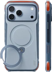TORRAS Ostand Q3 Air Pro iPhone 18 Pro Max Hoesje MagSafe 360° Kickstand Blauw afbeelding