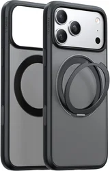 TORRAS Ostand O1 Guardian iPhone 18 Pro / 17 Pro Hoesje MagSafe Kickstand Zwart afbeelding
