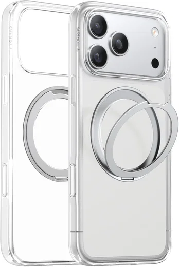 TORRAS Ostand O1 Guardian Apple iPhone 18 Pro Hoesje 360° MagSafe Stand Clear afbeelding 1