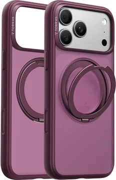 TORRAS Ostand O1 Guardian Apple iPhone 18 Pro Hoesje 360° MagSafe Stand Paars