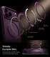 TORRAS Ostand O1 Guardian Apple iPhone 18 Pro Hoesje 360° MagSafe Stand Paars afbeelding 3