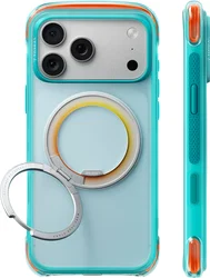 TORRAS O3 Air Core Apple iPhone 18 Pro / 17 Pro Hoesje MagSafe Kickstand Blauw afbeelding