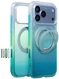 TORRAS O3 Air Gradient iPhone 18 Pro / 17 Pro Hoesje MagSafe Stand Groen Blauw
