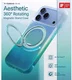TORRAS O3 Air Gradient iPhone 18 Pro / 17 Pro Hoesje MagSafe Stand Groen Blauw afbeelding 3