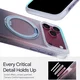 TORRAS O3 Air Gradient iPhone 18 Pro / 17 Pro Hoesje MagSafe Stand Blauw Paars afbeelding 8