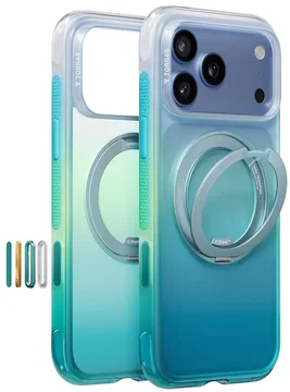 TORRAS O3 Air Gradient iPhone 18 Pro Max / 17 Pro Max Hoesje MagSafe Groen