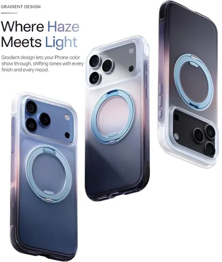 TORRAS O3 Air Gradient iPhone 18 Pro Max / 17 Pro Max Hoesje MagSafe Blauw afbeelding 10