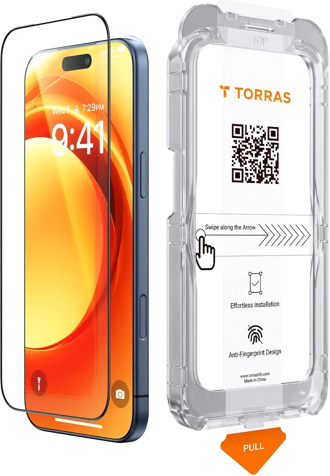 TORRAS Install Master Apple iPhone 18 Pro Max Screen Protector Installatietray afbeelding 1
