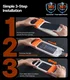 TORRAS OrigArmor Apple iPhone 18 Pro 9H+ Tempered Glass met Installatietray afbeelding 6