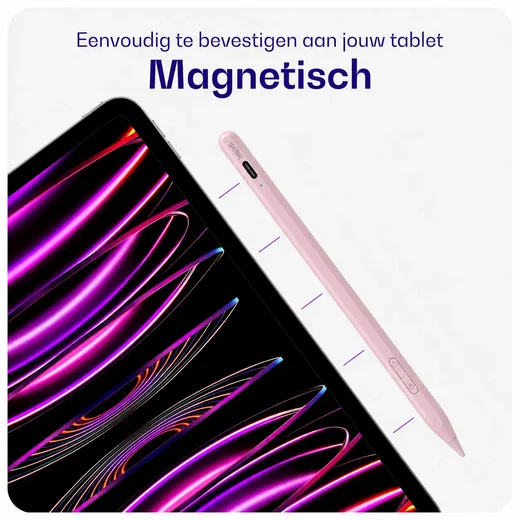 Buddi Flow 2 Universele Stylus Pen voor Android en iPad Roze afbeelding 7