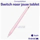 Buddi Flow 2 Universele Stylus Pen voor Android en iPad Roze afbeelding 2